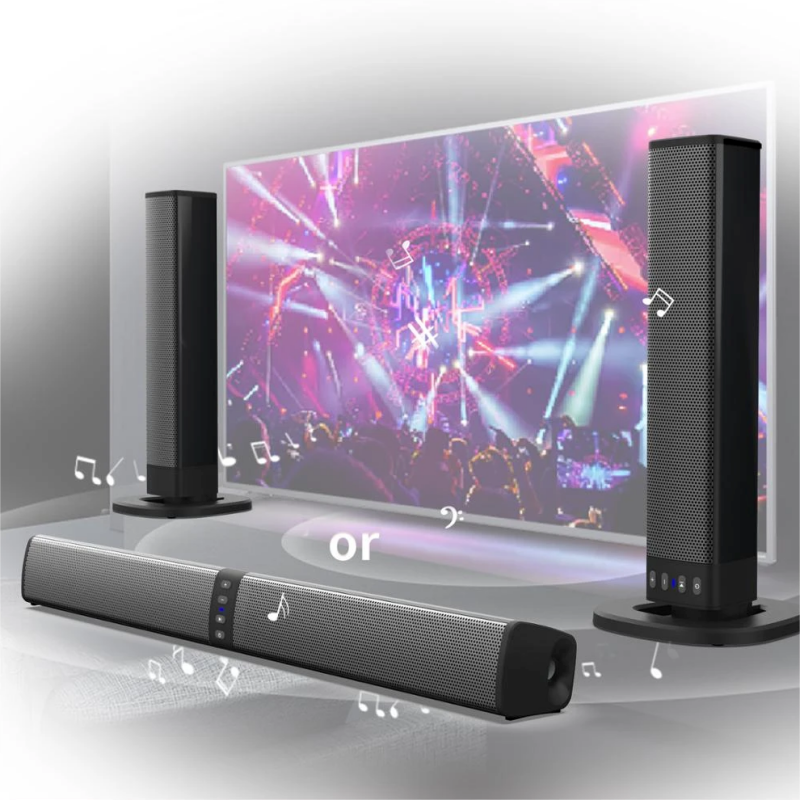 Home Cinema Wireless Speakers - Powerful Soundbar Sound Radio Blaster Bar