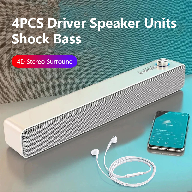 Home Cinema Wireless Speakers - Original Bluetooth Subwoofer Soundbar TV Audio