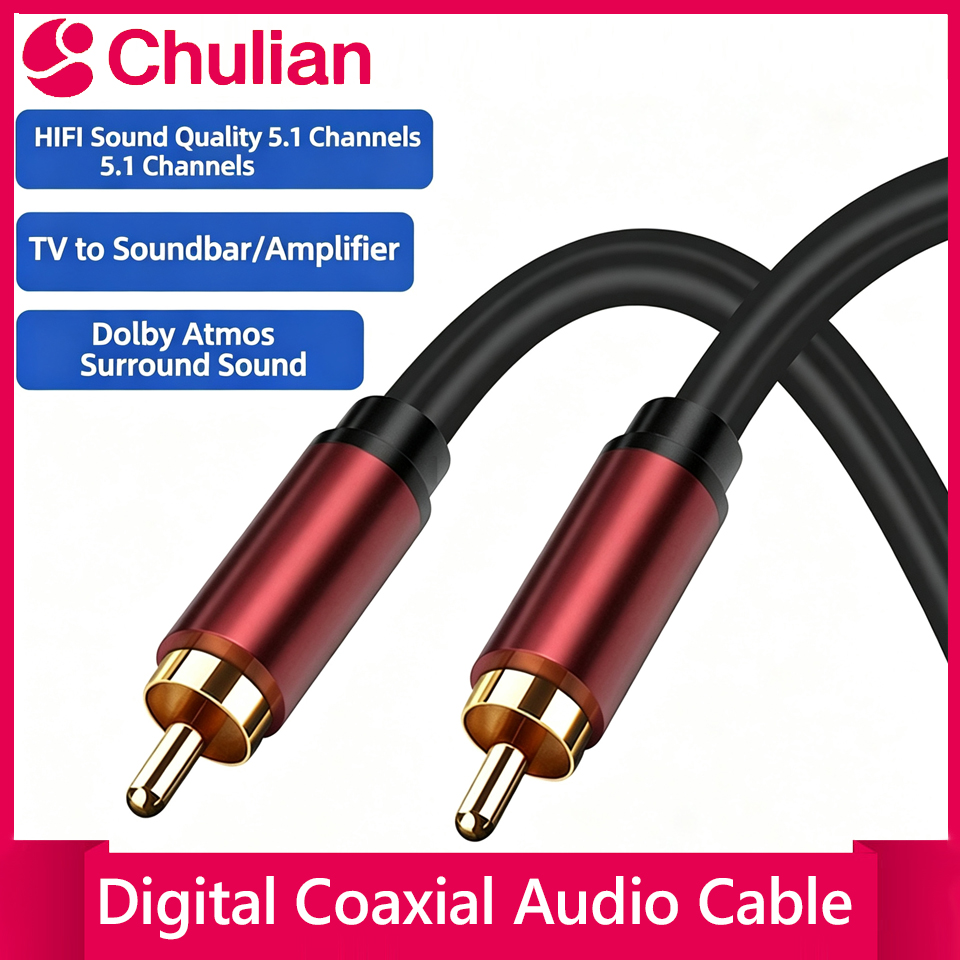 Home Cinema Onkyo 5.1 - Coaxial Digital Audio Cable Subwoofer Cable