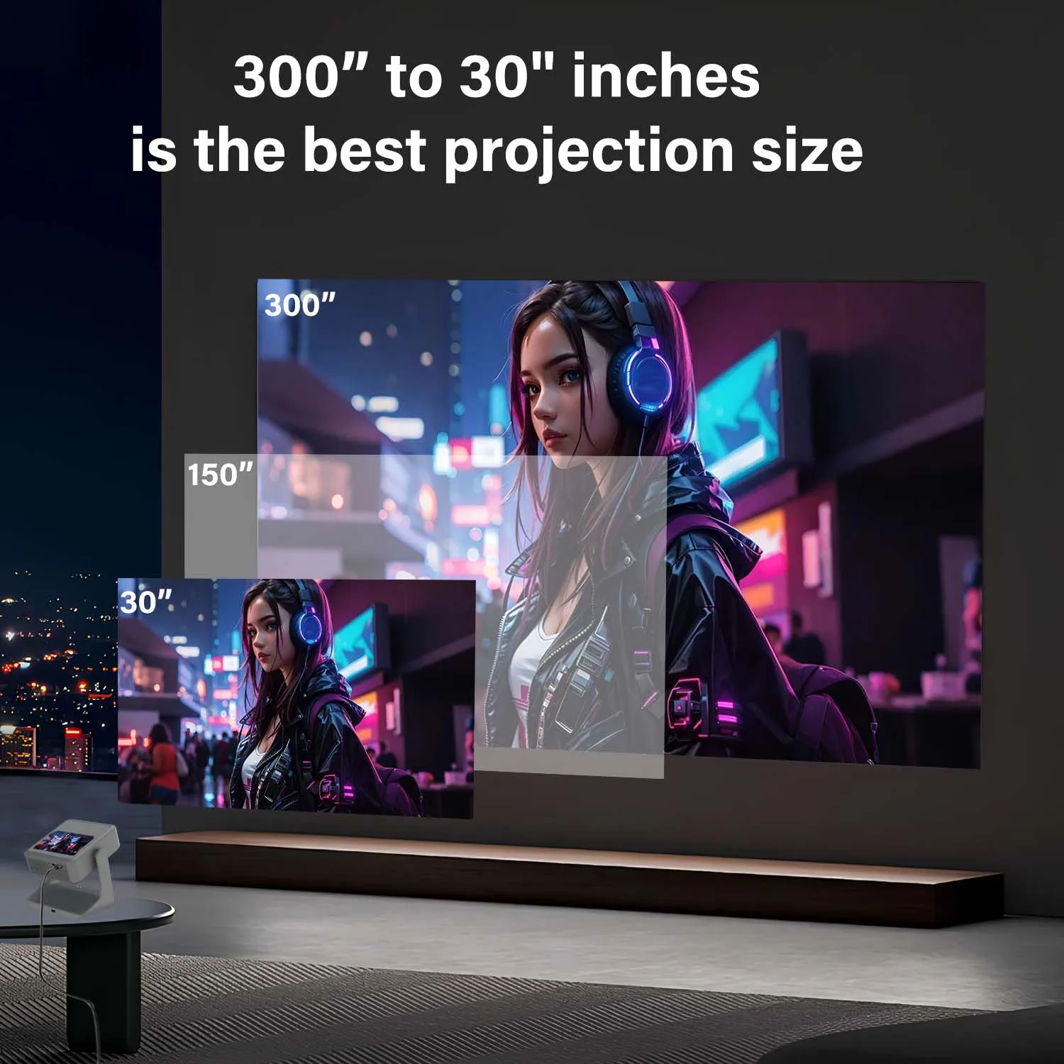 Netflix Home Cinema - Netflix YouTube Projector 7'' Touch Screen