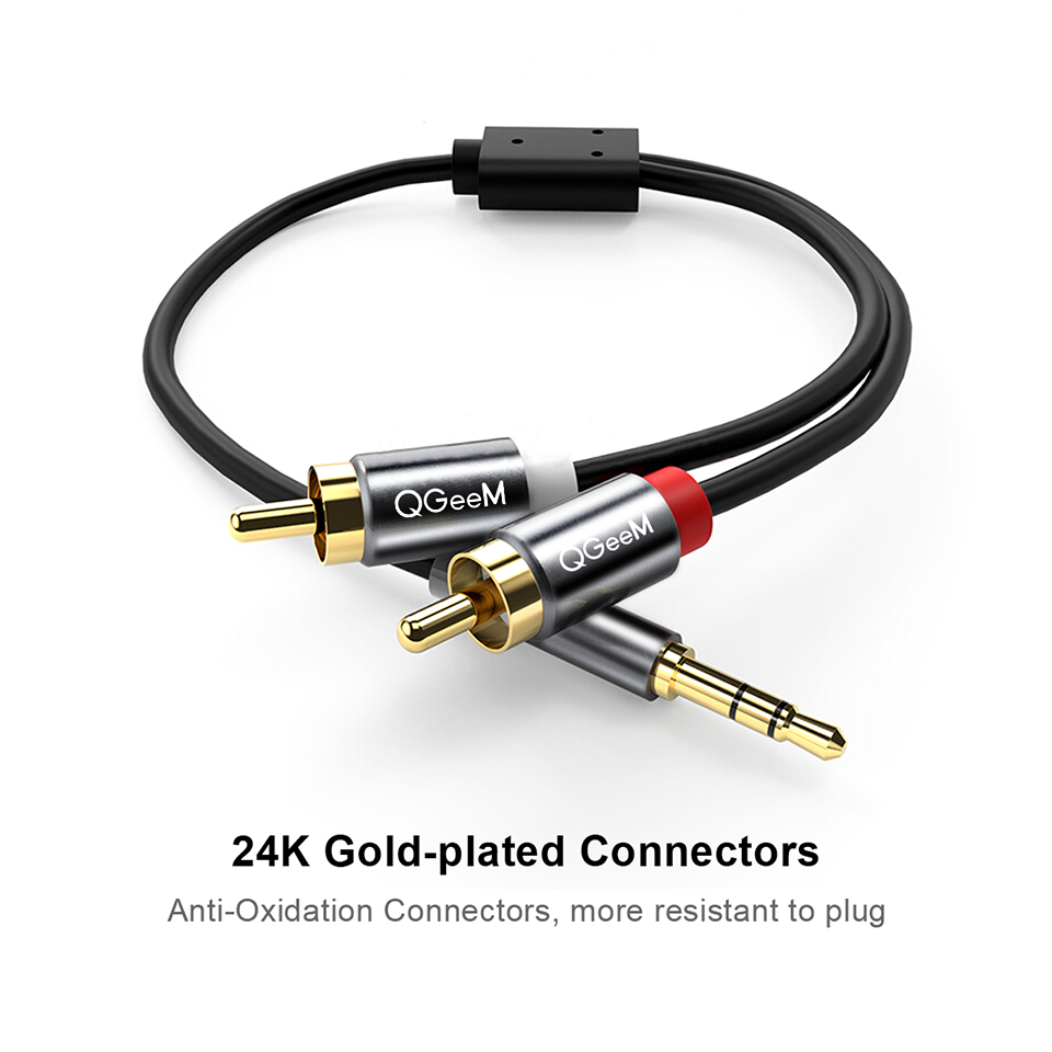 QGeeM RCA Cable 2RCA to 3.5 Au – обзор и цена Home Cinema Unit