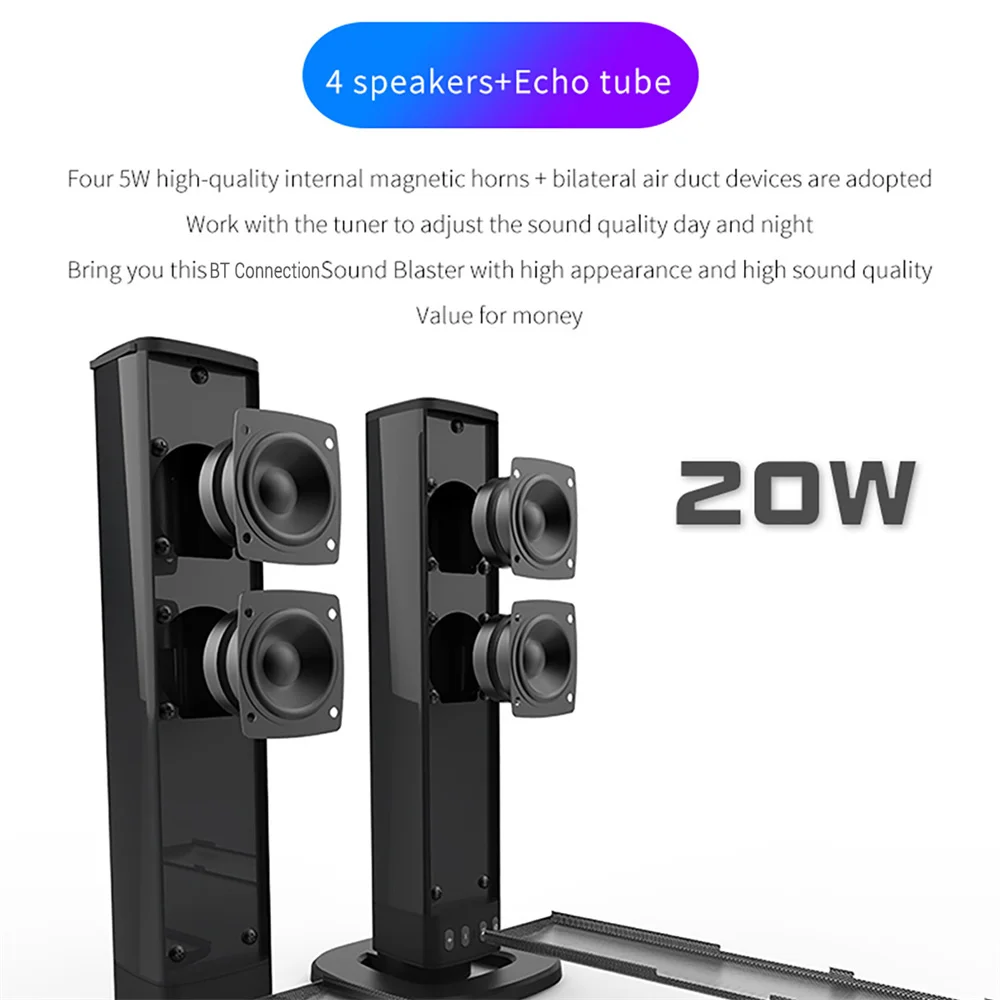Wireless Bluetooth TV Sound Ba – обзор и цена Home Cinema Wireless Speakers