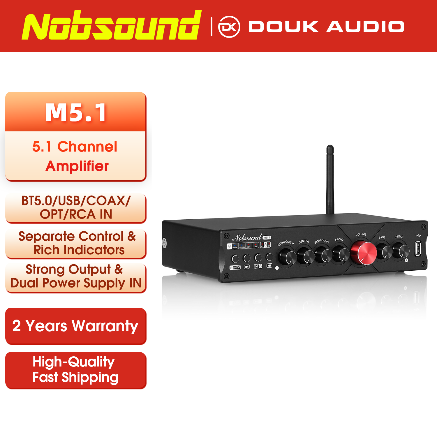 Nobsound M5.1 Digital Bluetoot – обзор и цена Home Cinema Onkyo 5.1