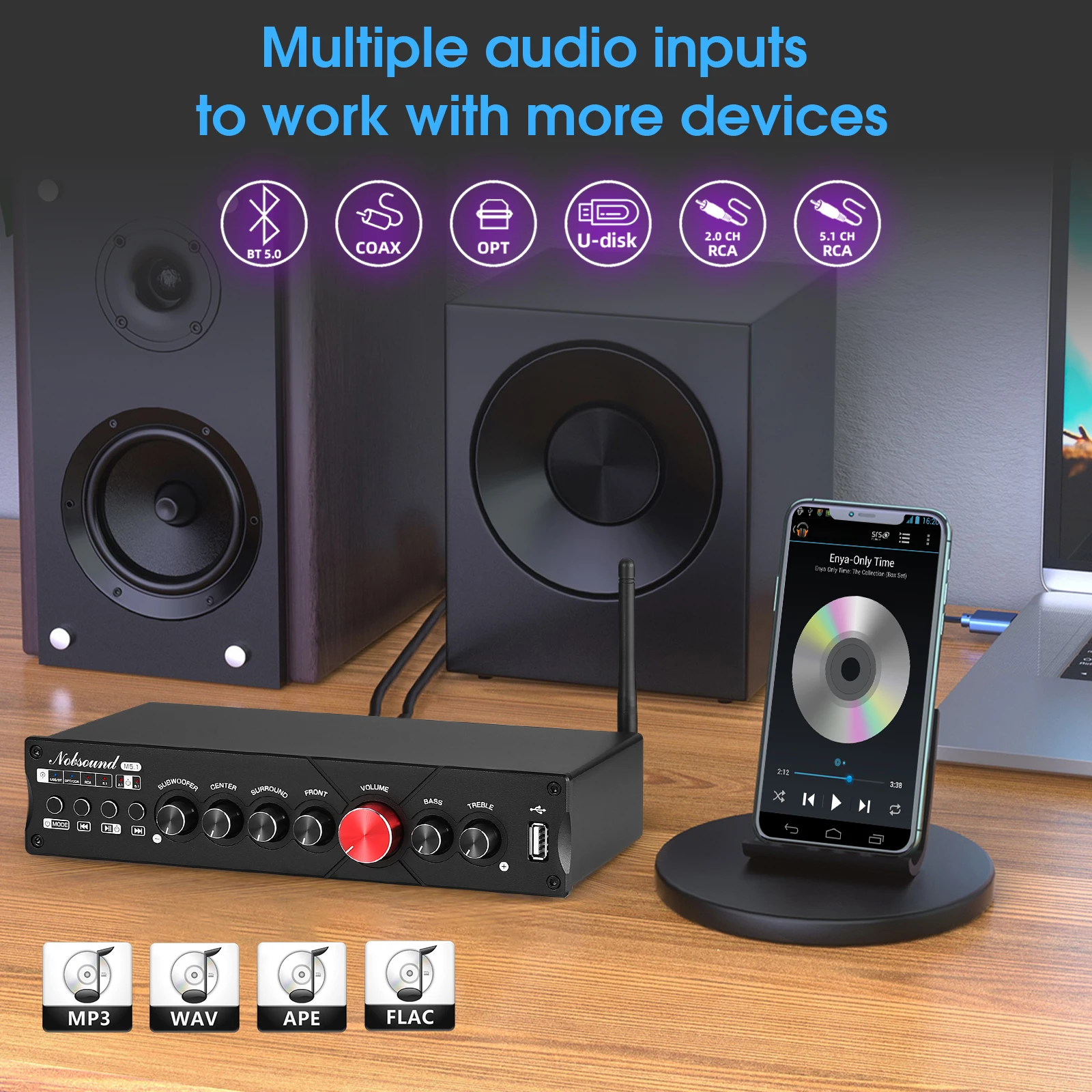 Nobsound M5.1 Digital Bluetoot – обзор и цена Home Cinema Onkyo 5.1