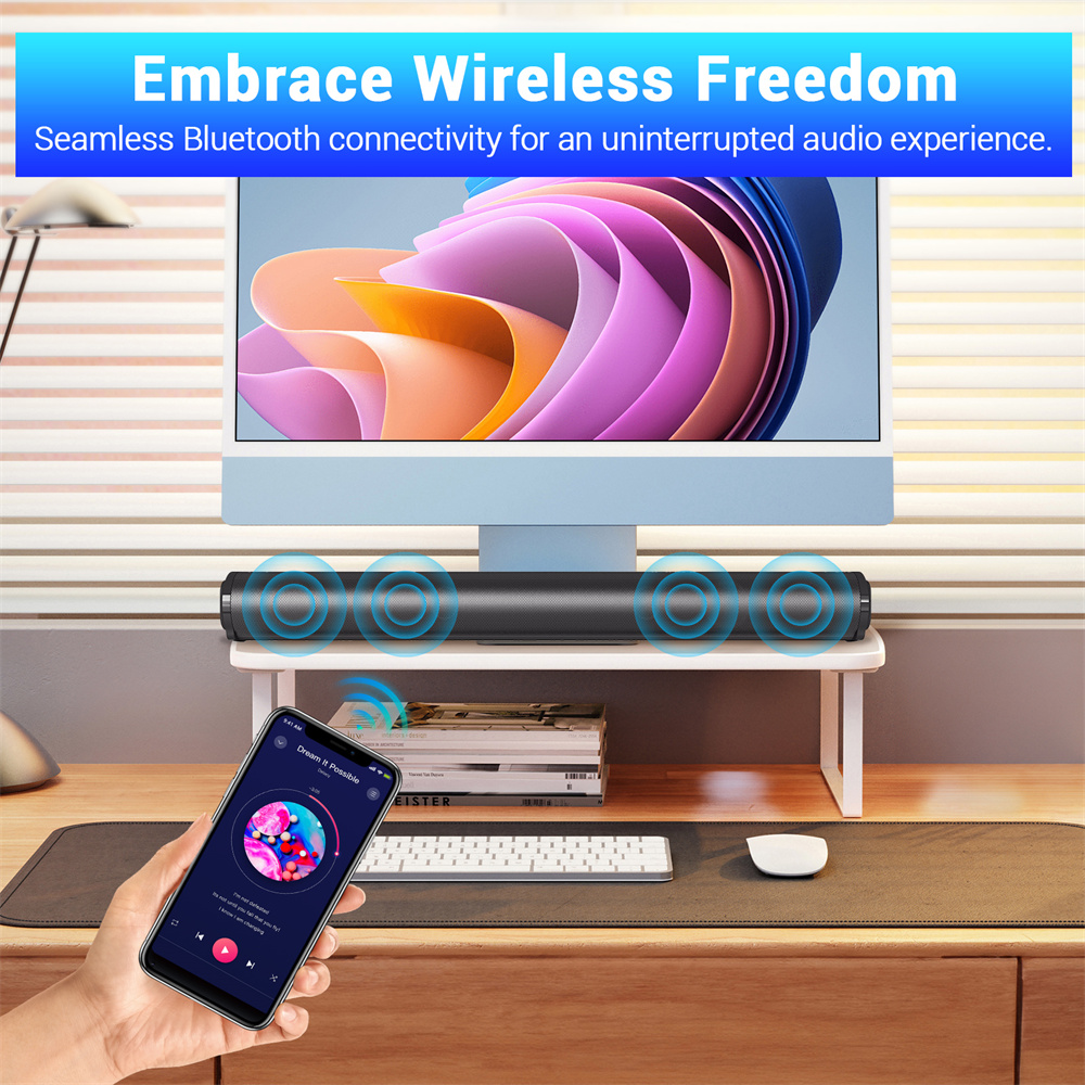 Sound Bar TV Sound System Blue – обзор и цена Home Cinema Wireless Speakers
