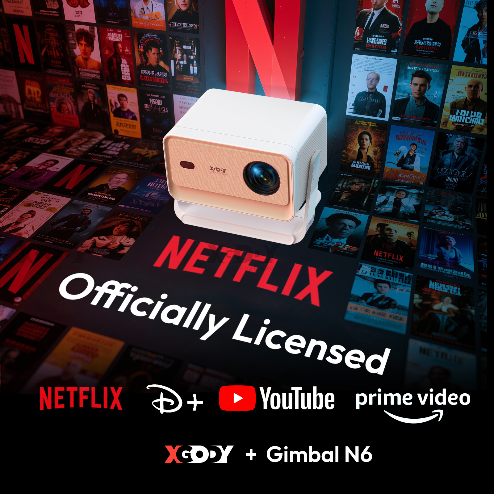 XGODY Projector N6/N6 Pro Netf – обзор и цена Netflix Home Cinema