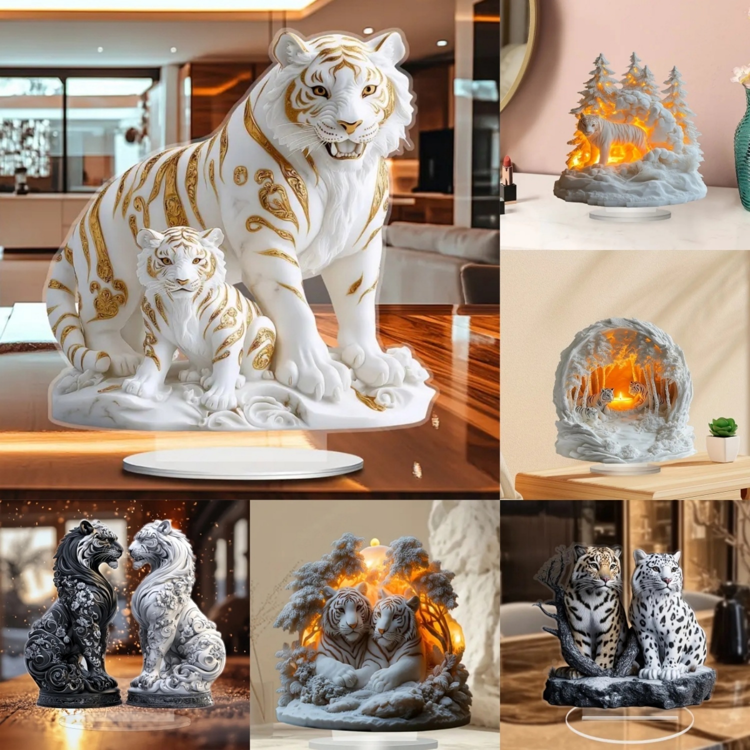 Two Tigers Statue,2D Flat Anim – обзор и цена Home Cinema Classic