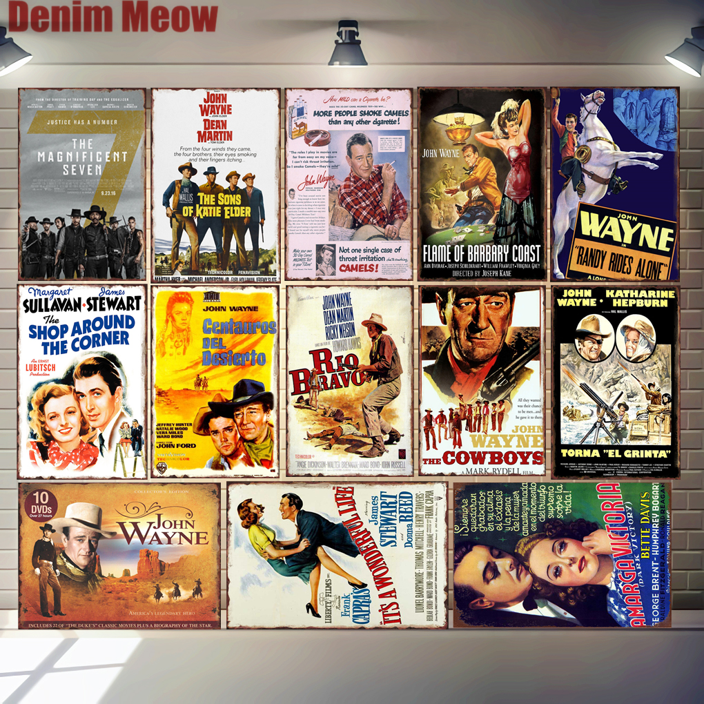 John Wayne Retro Metal Tin Sig – обзор и цена Vintage Home Cinema