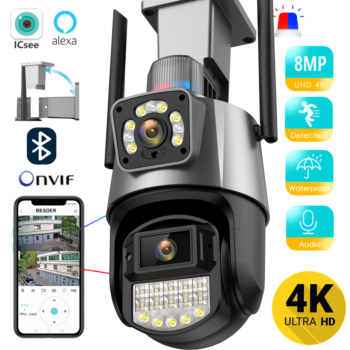 BESDER Wifi PTZ Camera 8MP Dua – обзор и цена Home Cinema Sony