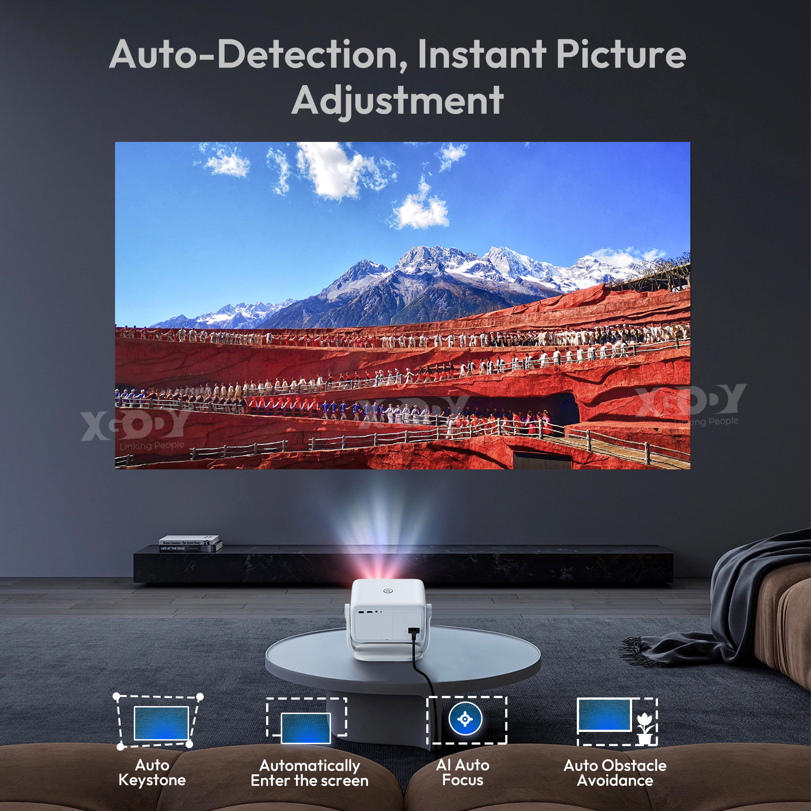 Xgody A6/N6 Projector Netflix  – обзор и цена Netflix Home Cinema