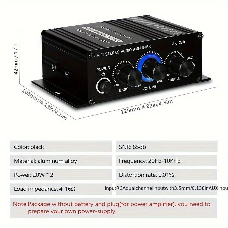 AK-270 HiFi Stereo Amplifier 4 – обзор и цена Home Cinema Unit