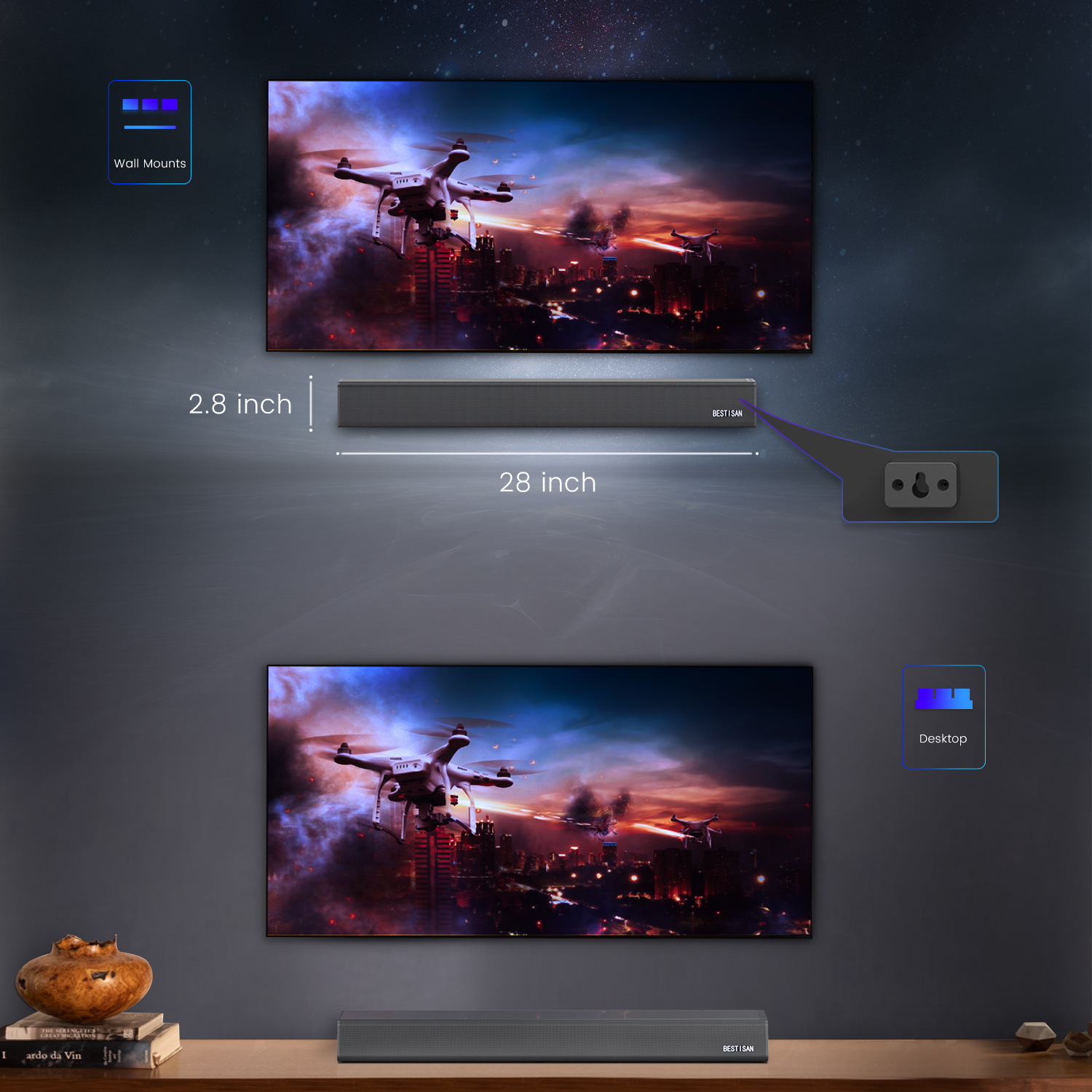 SE05P Wall Soundbar With 3.5mm – обзор и цена Home Cinema Bose