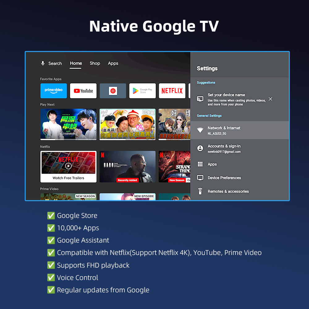 AUN Projector Android Google T – обзор и цена Netflix Home Cinema