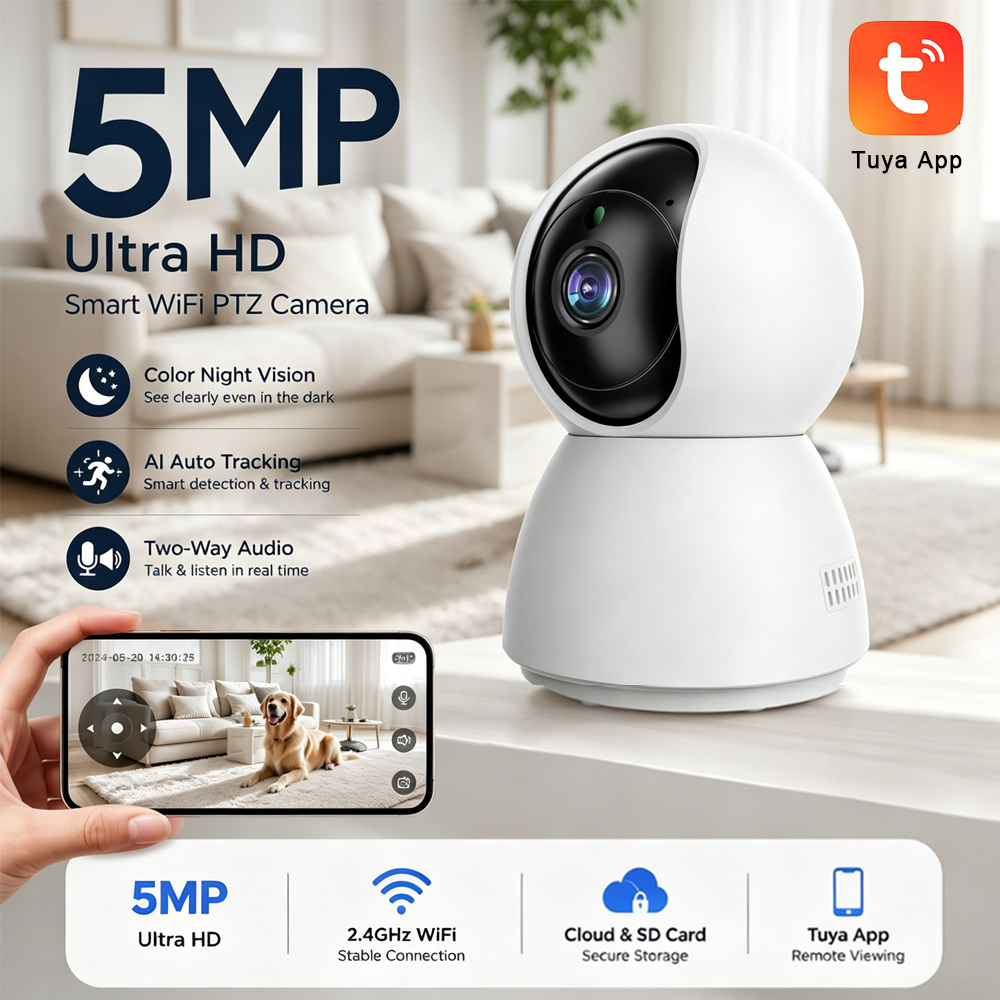 Indoor 5MP WiFi PTZ Camera Tuy – обзор и цена Home Cinema Sony