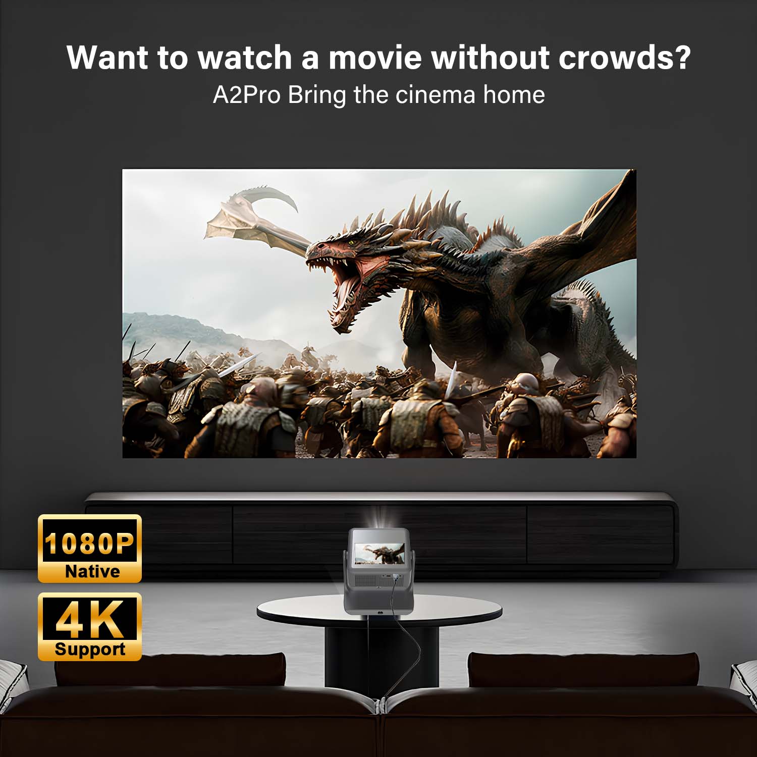 Netflix YouTube Projector 7''  – обзор и цена Netflix Home Cinema