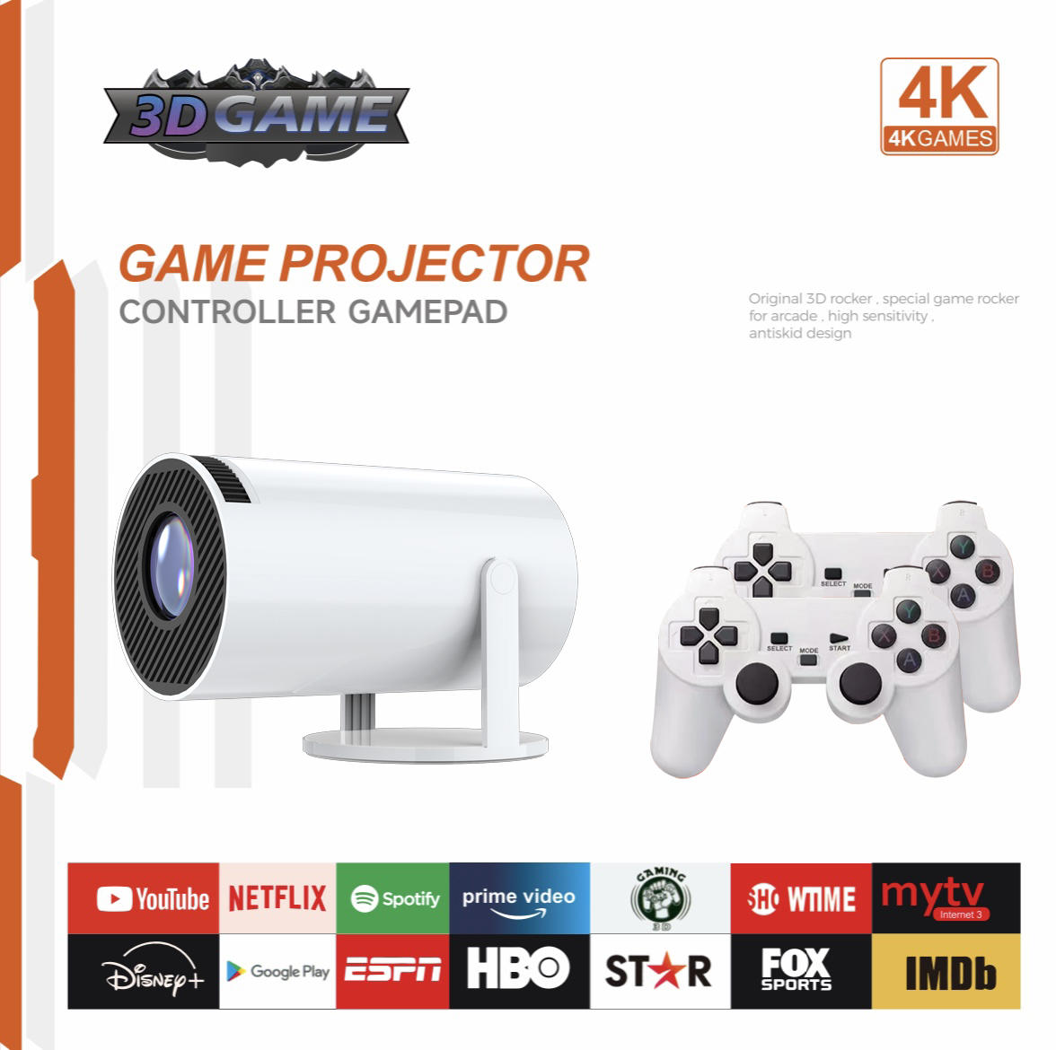 3D Game Projector 2 in 1 F300  – обзор и цена Netflix Home Cinema