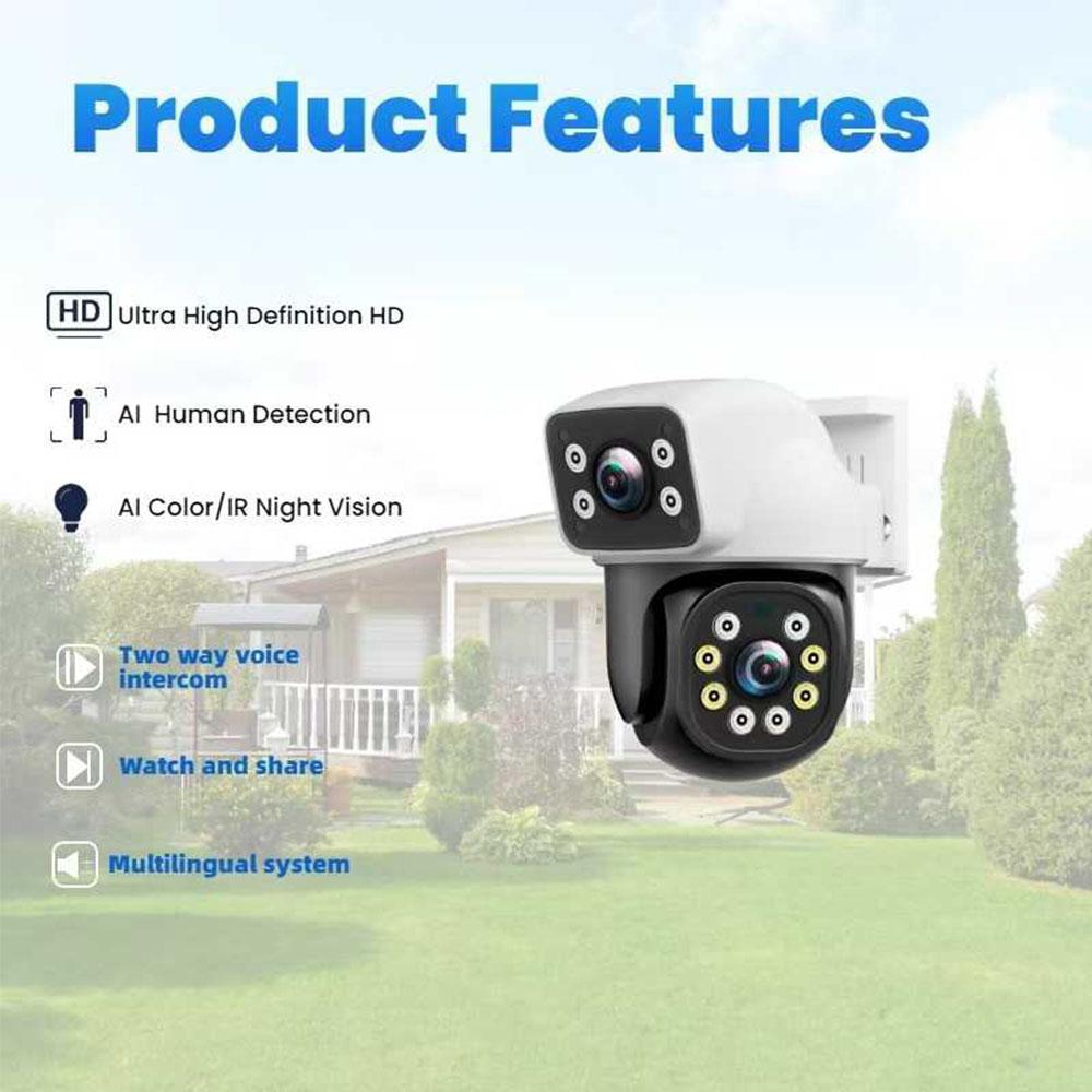 8MP Dual Lens WiFi IP Camera A – обзор и цена Home Cinema Sony