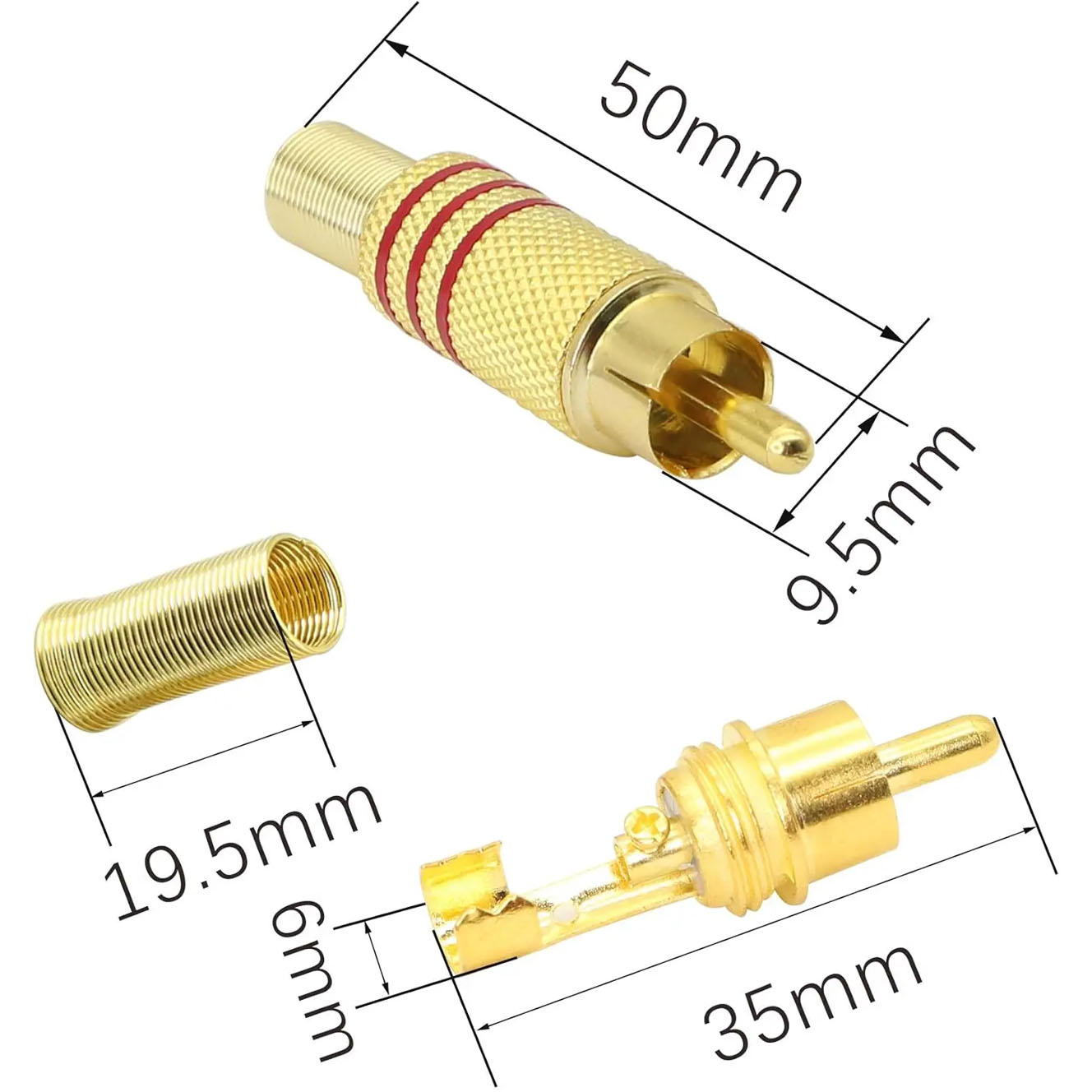 4PCS RCA Plug Gold Plated Sold – обзор и цена Home Cinema Unit